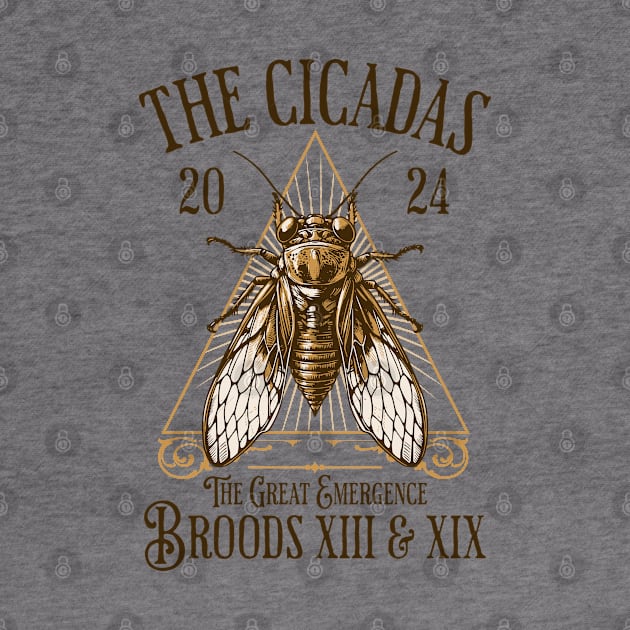 Cicadas 2024 - Brood XIX Brood XIII - Funny Cicada Lover by OrangeMonkeyArt